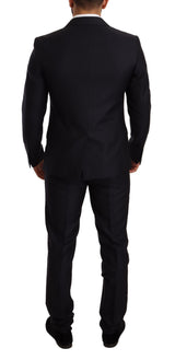 Costume 2 pièces MARTINI SLIM FIT bleu à motifs de Dolce &amp; Gabbana