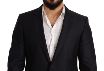 Costume 2 pièces MARTINI SLIM FIT bleu à motifs de Dolce & Gabbana