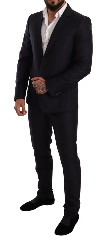 Costume 2 pièces MARTINI SLIM FIT bleu à motifs de Dolce & Gabbana
