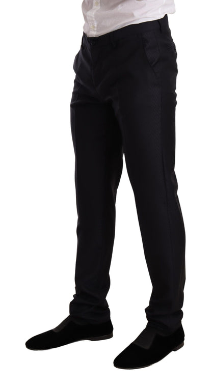 Costume 2 pièces MARTINI SLIM FIT bleu à motifs de Dolce & Gabbana