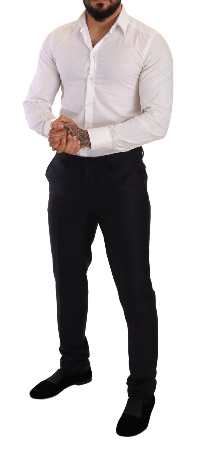 Costume 2 pièces MARTINI SLIM FIT bleu à motifs de Dolce &amp; Gabbana