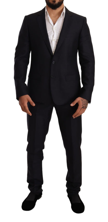 Costume 2 pièces MARTINI SLIM FIT bleu à motifs de Dolce & Gabbana