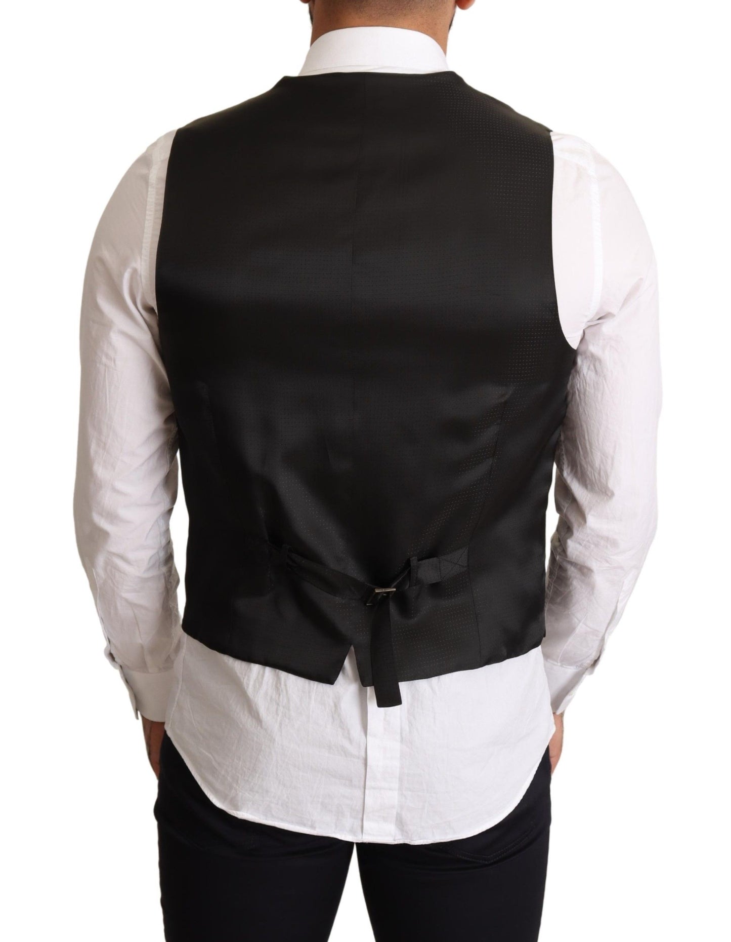 Gilet formel noir en laine de Dolce & Gabbana