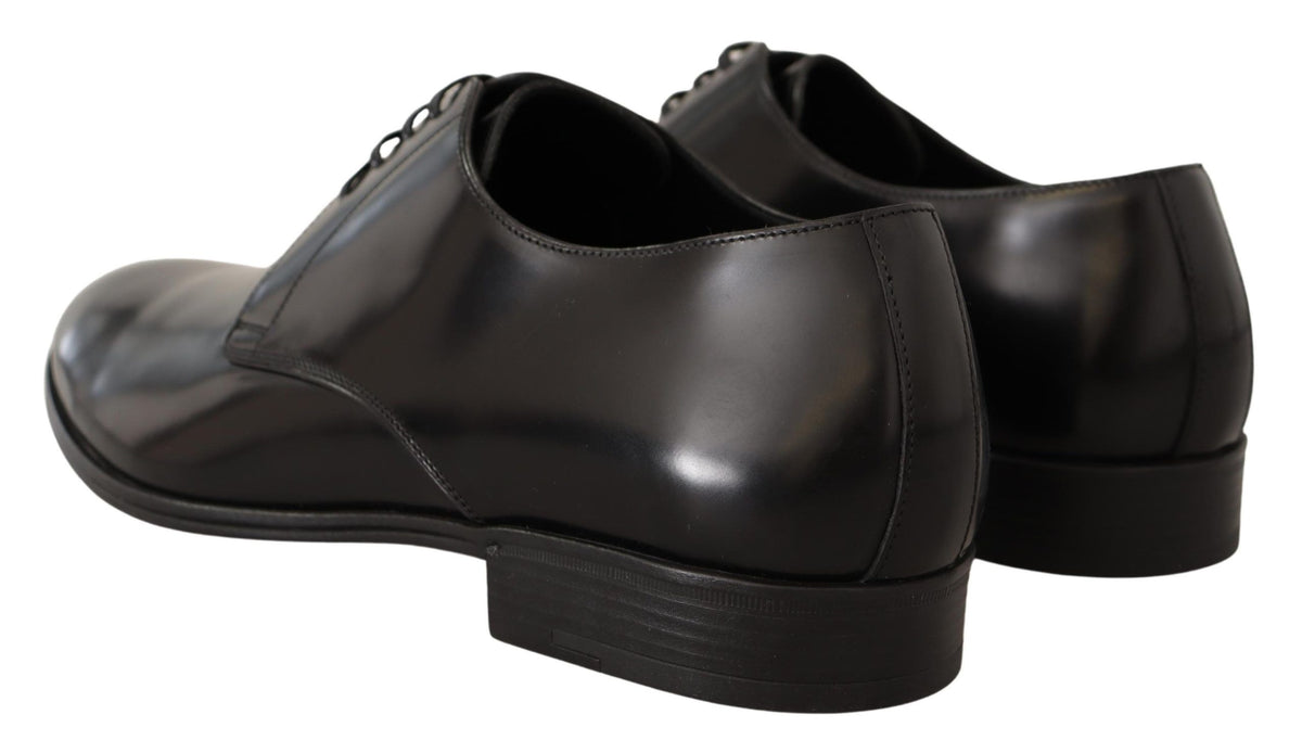 Derbies en cuir noir à lacets pour homme de Dolce &amp; Gabbana