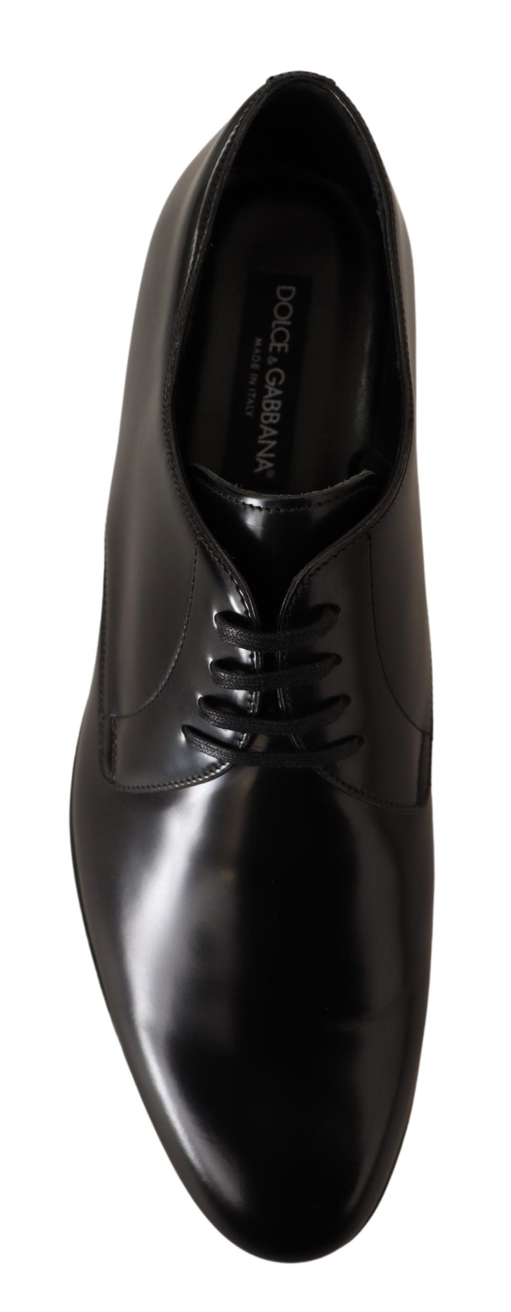 Derbies en cuir noir à lacets pour homme de Dolce & Gabbana