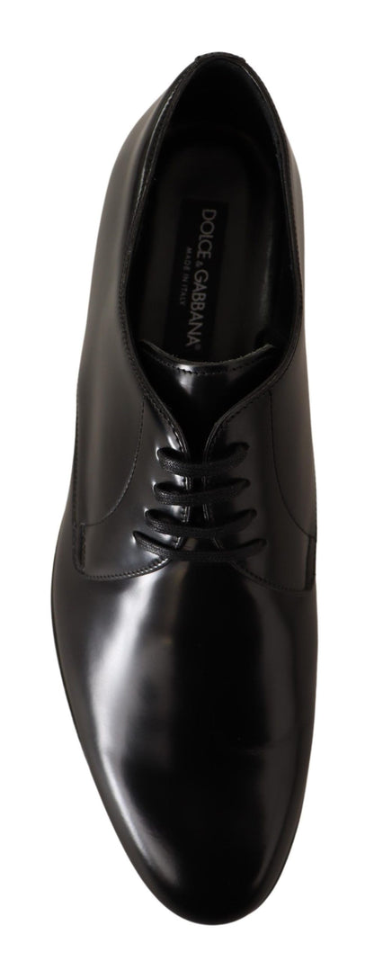Derbies en cuir noir à lacets pour homme de Dolce & Gabbana