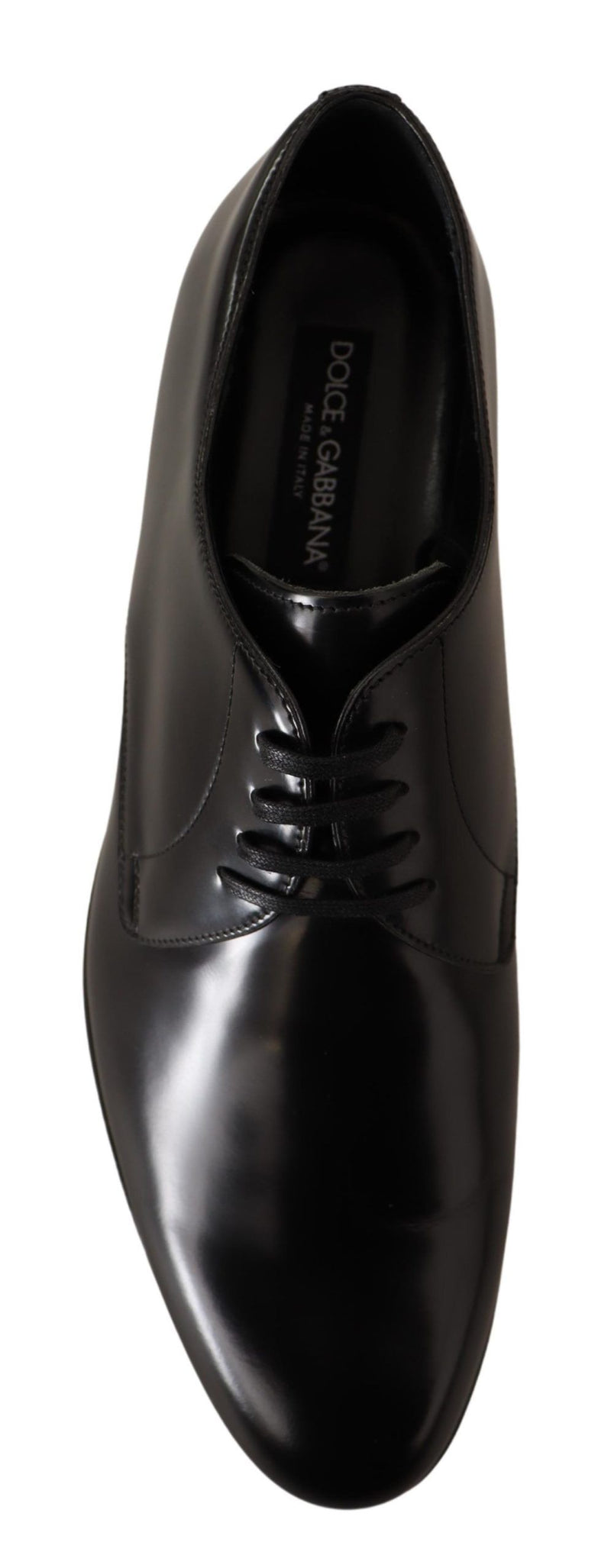 Derbies en cuir noir à lacets pour homme de Dolce &amp; Gabbana