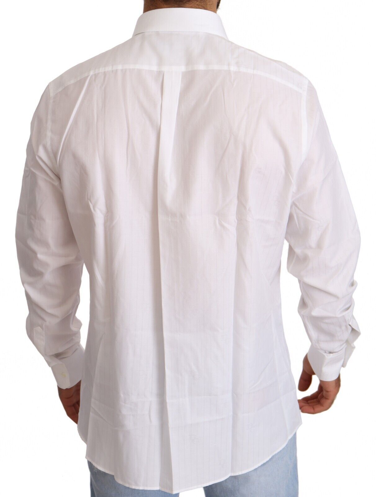 Chemise Martini pour homme, coupe slim, en coton blanc de Dolce & Gabbana