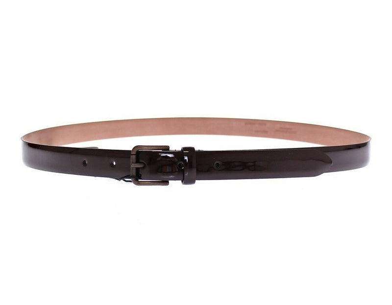 Dolce &amp; Gabbana Ceinture à logo en cuir marron Ceinture Cintura
