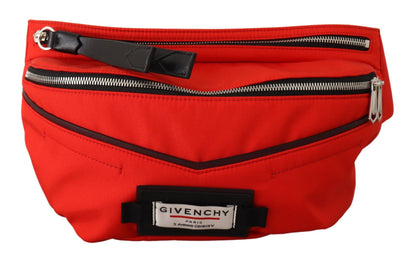 Grand sac banane élégant Givenchy en rouge et noir