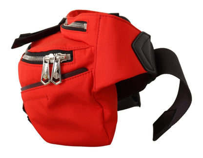 Grand sac banane élégant Givenchy en rouge et noir