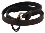 MILA SCHÖN Cuir véritable marron Skinny Fashion Dark