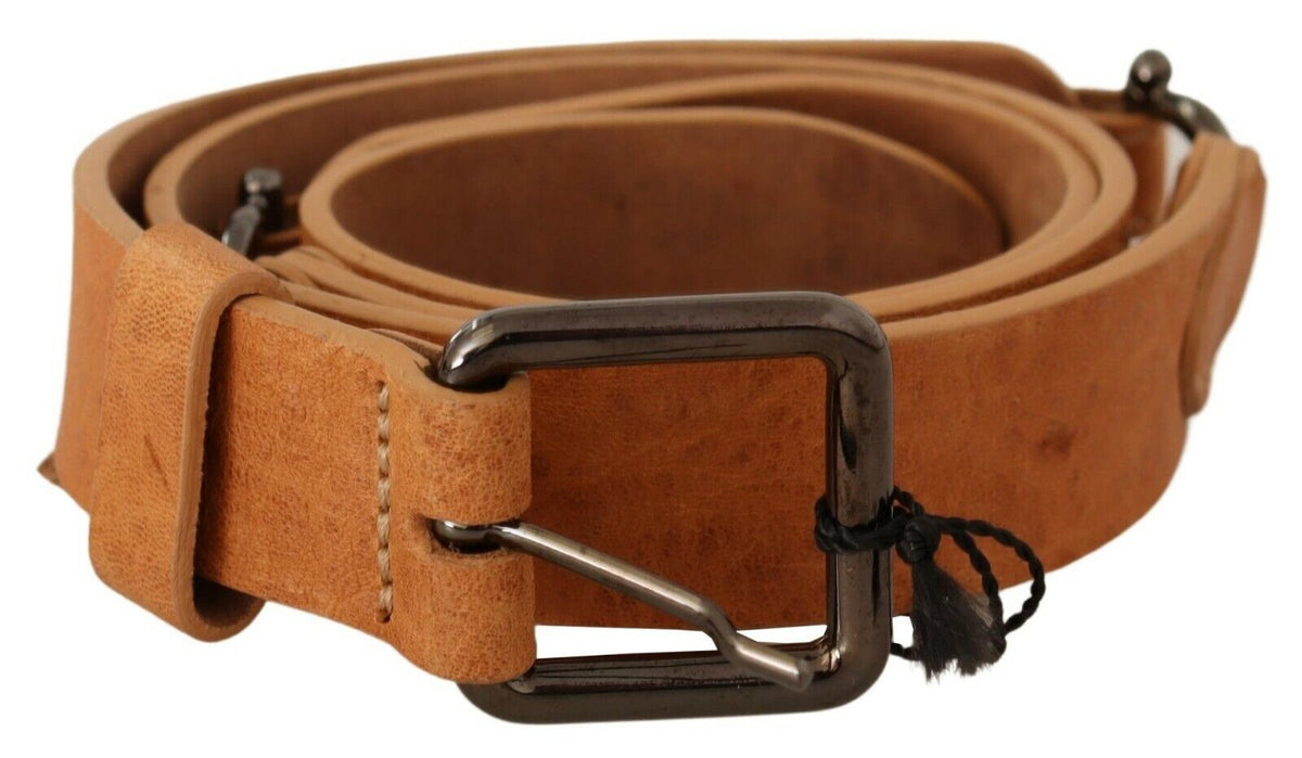 Ceinture à boucle marron clair de costume national