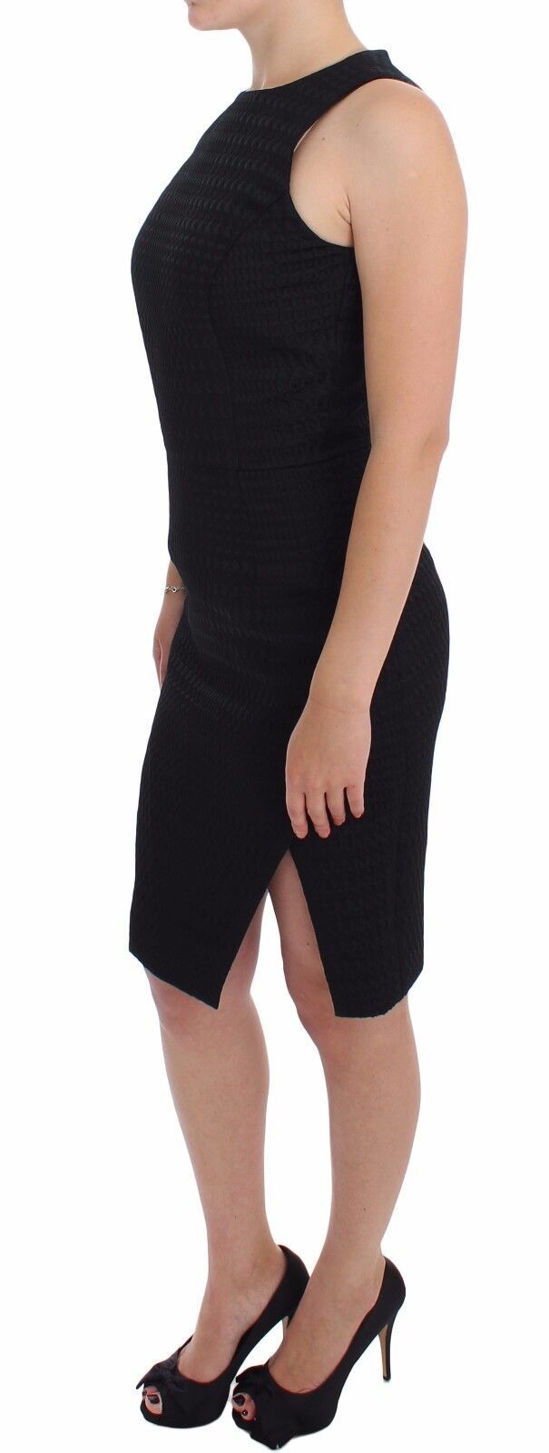DAIZY SHELY Robe de soirée noire, fourreau, longueur genou, pour fête