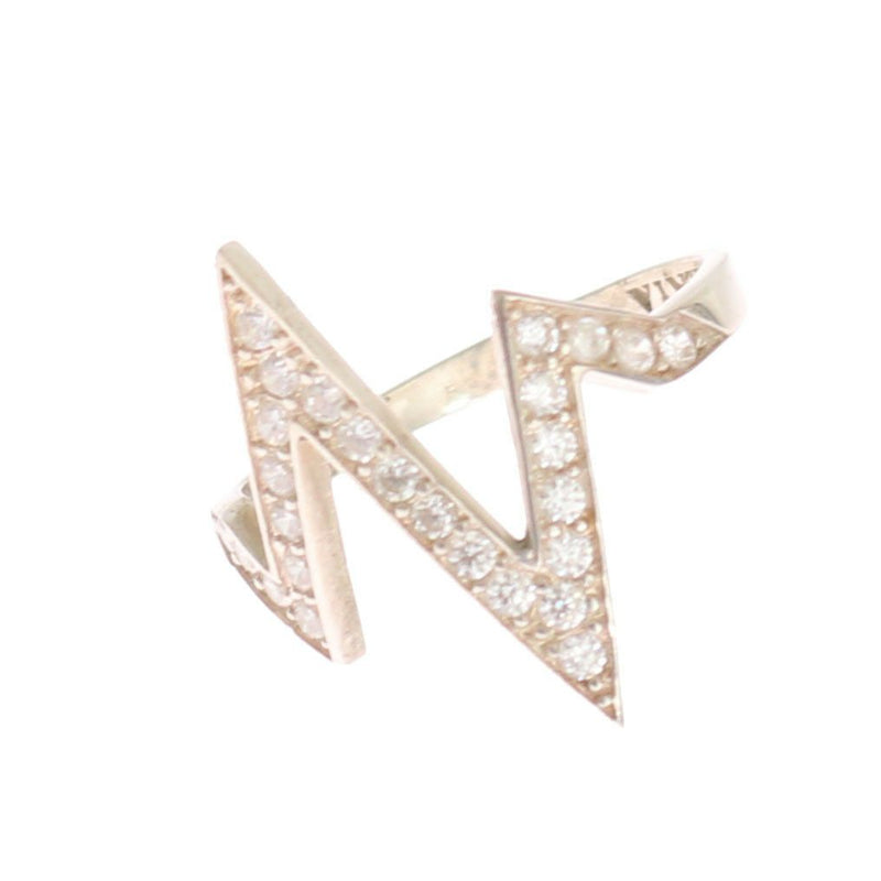 Bague transparente authentique en argent Nialaya pour femme