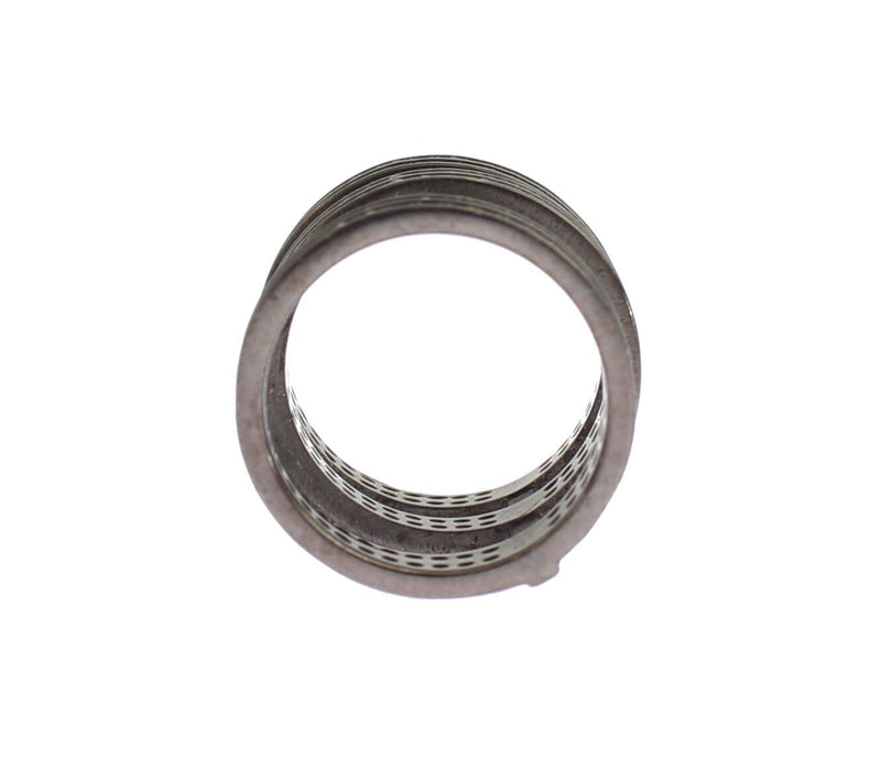 Bague Nialaya en argent 925 rhodié et zircone cubique noire