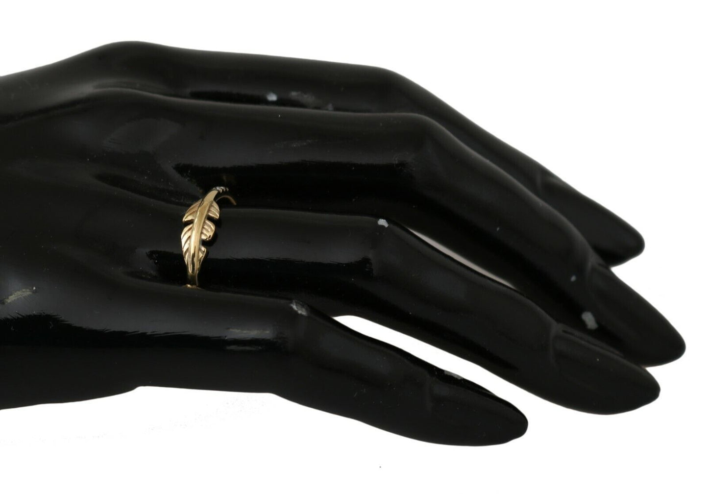 Nialaya Gold Feather Clear CZ 925 Zilver Dames