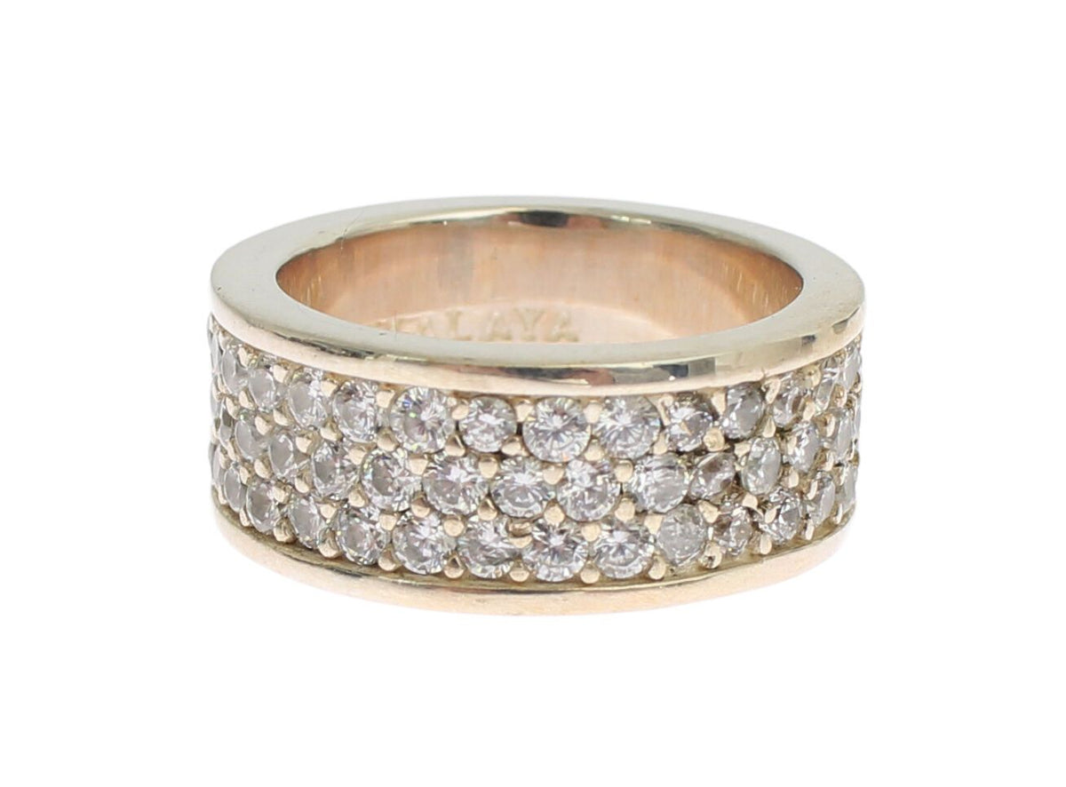 Bague Nialaya en argent sterling 925 et zircone cubique pour femme