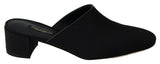 Sandales à plateforme en grosgrain noir Dolce &amp; Gabbana, chaussures femme.