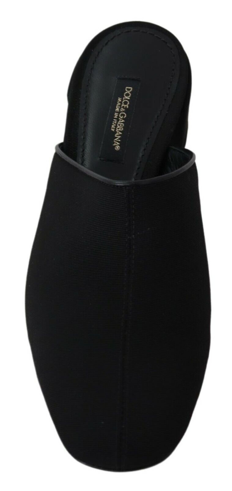 Sandales à plateforme en grosgrain noir Dolce &amp; Gabbana, chaussures femme.