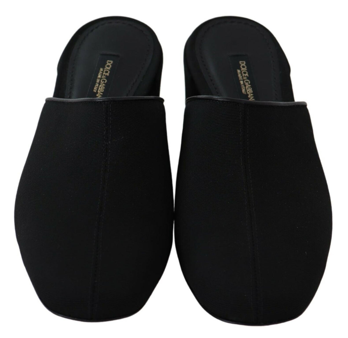 Sandales à plateforme en grosgrain noir Dolce &amp; Gabbana, chaussures femme.
