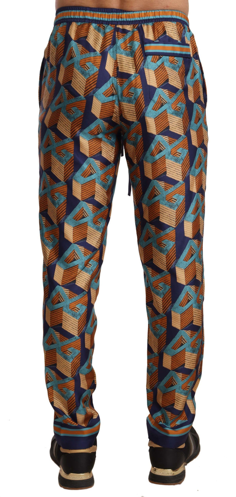 Dolce &amp; Gabbana joggingbroek van zijde met multicolor patroon