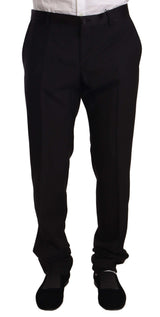 Pantalon de smoking noir en laine Dolce &amp; Gabbana