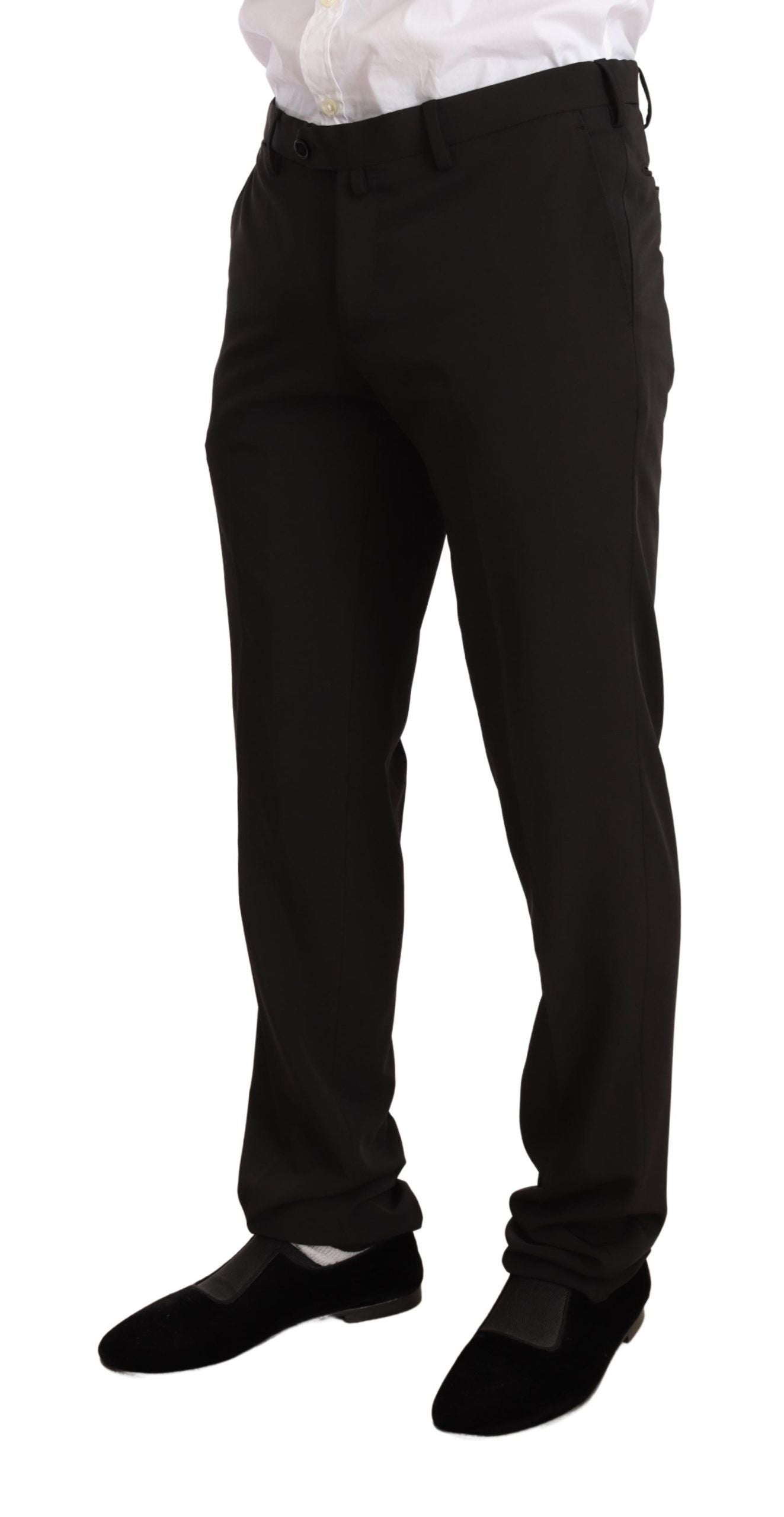 Ensemble 2 pièces TAGLIENTE, Domenico Tagliente, noir, polyester, coupe slim.