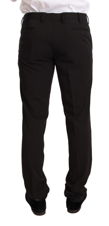 Ensemble 2 pièces TAGLIENTE, Domenico Tagliente, noir, polyester, coupe slim.