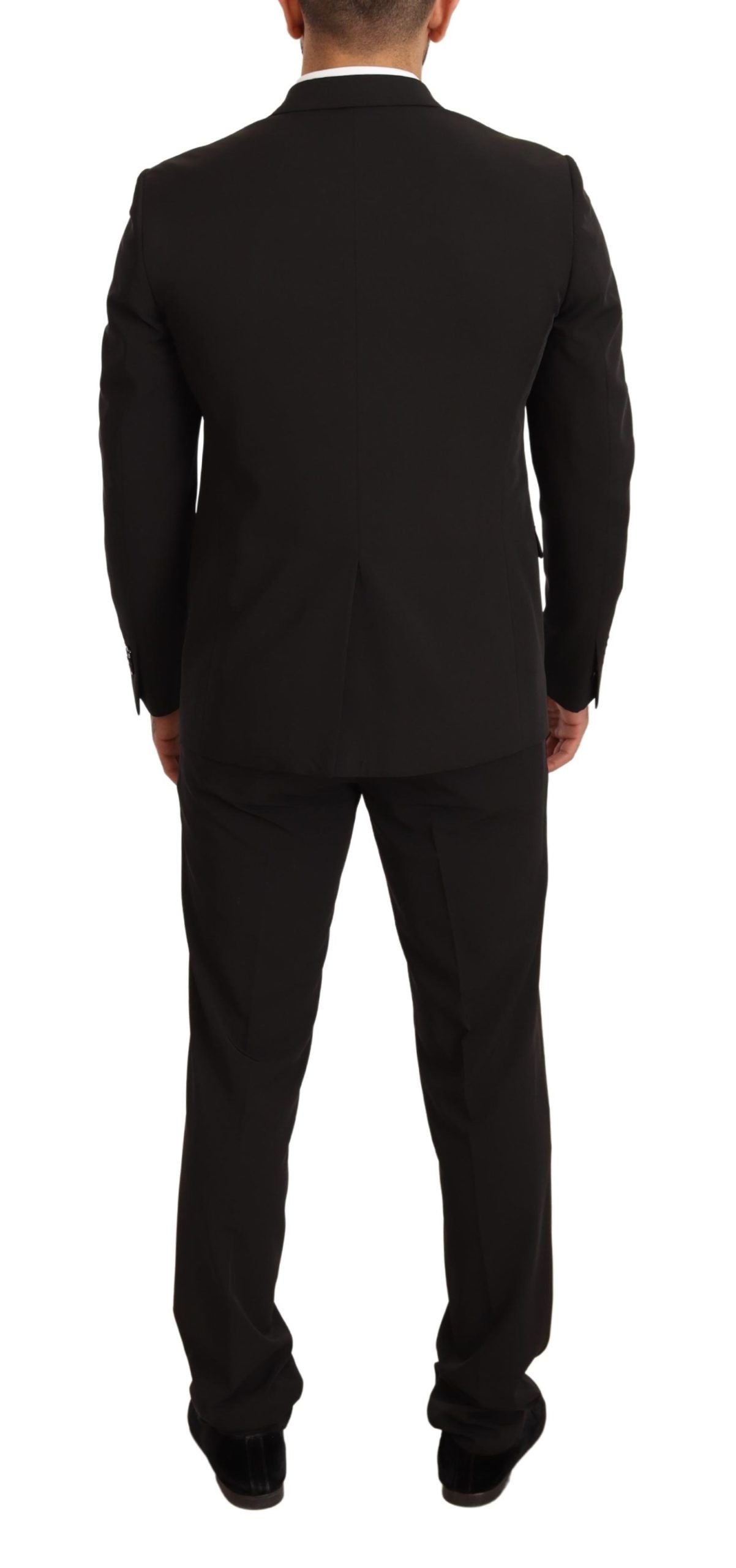 Ensemble 2 pièces TAGLIENTE, Domenico Tagliente, noir, polyester, coupe slim.