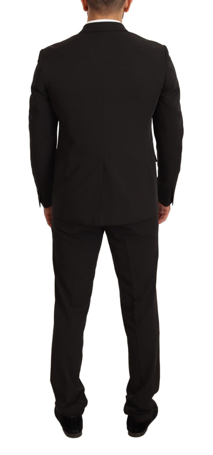 Ensemble 2 pièces TAGLIENTE, Domenico Tagliente, noir, polyester, coupe slim.