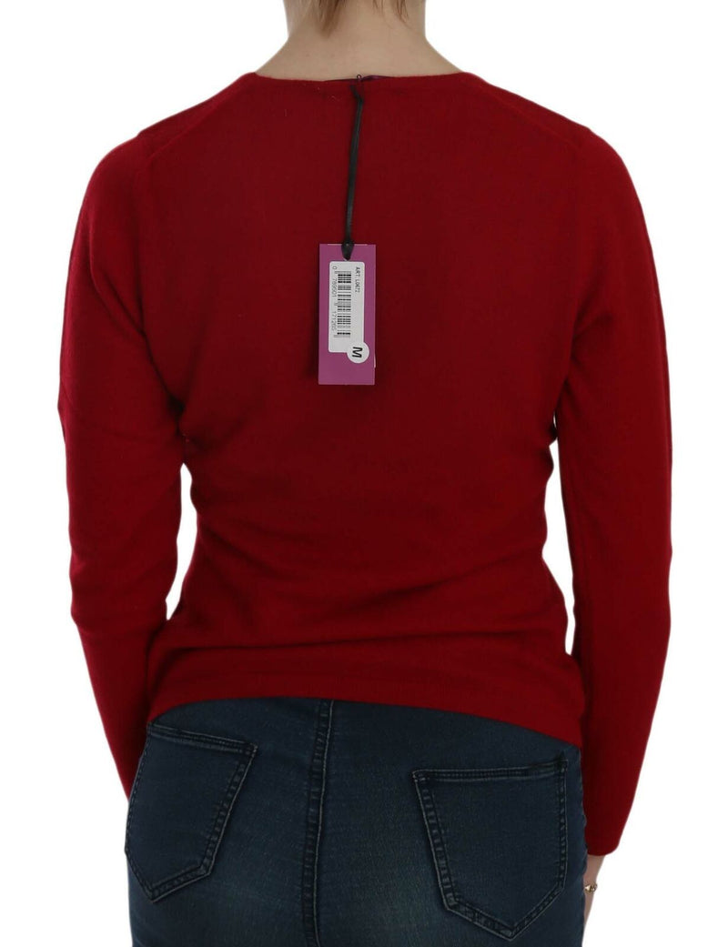 Pull en cachemire rouge à col rond de MILA SCHÖN