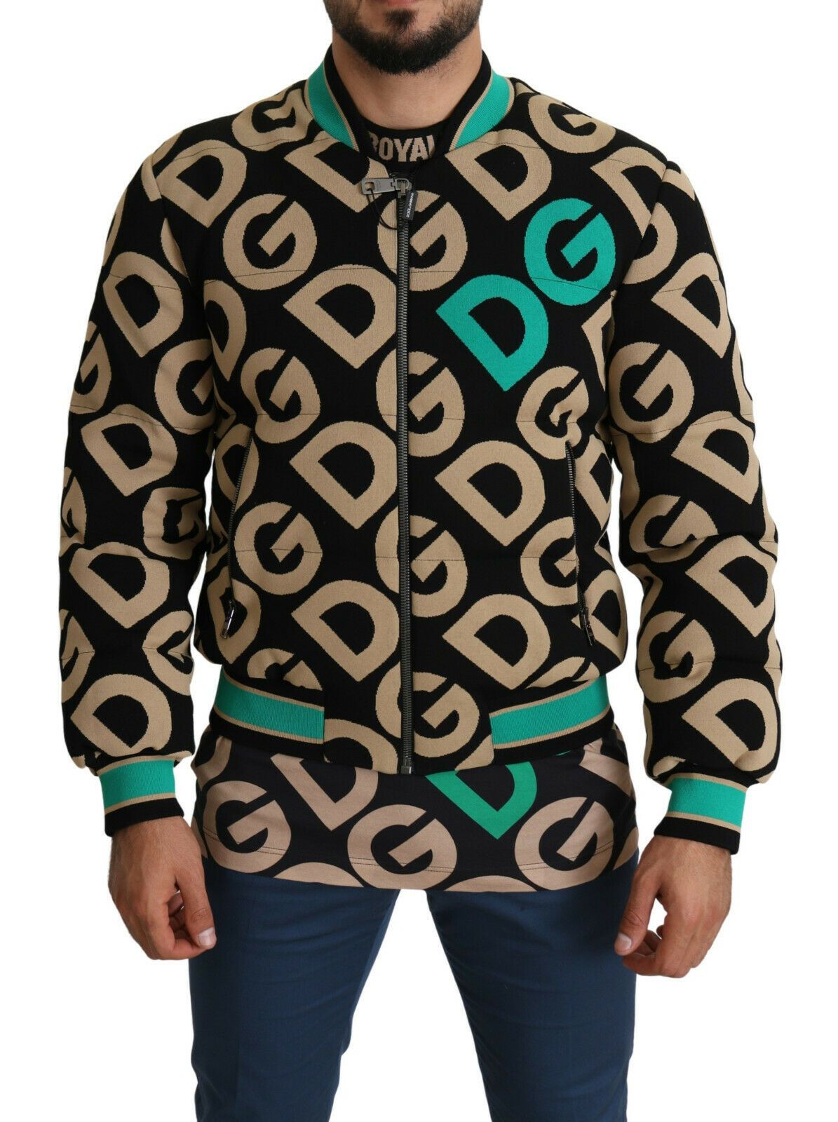 Veste à imprimé multicolore avec logo DGMILLENNIALS de Dolce & Gabbana