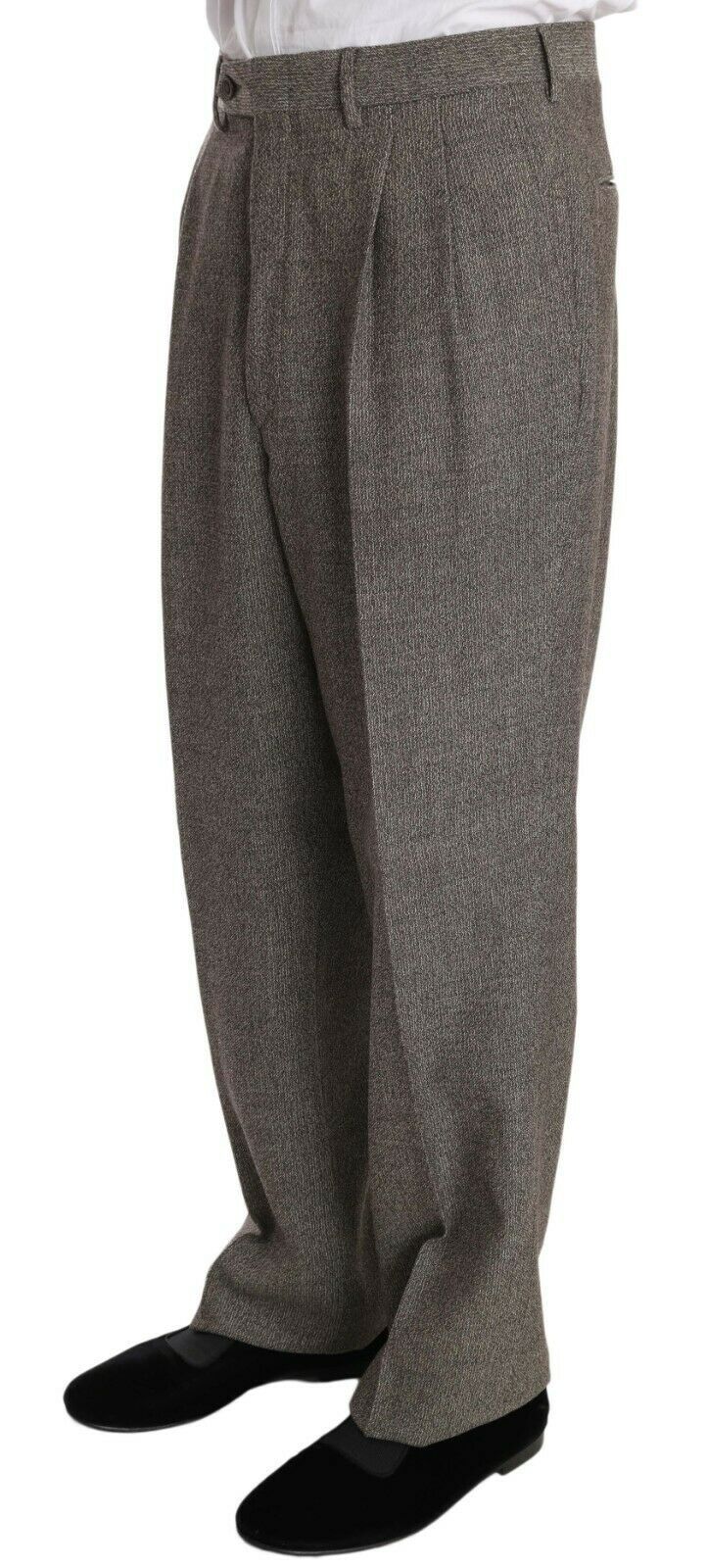 Costume-tailleur à simple boutonnage, en laine marron, de Fendi.