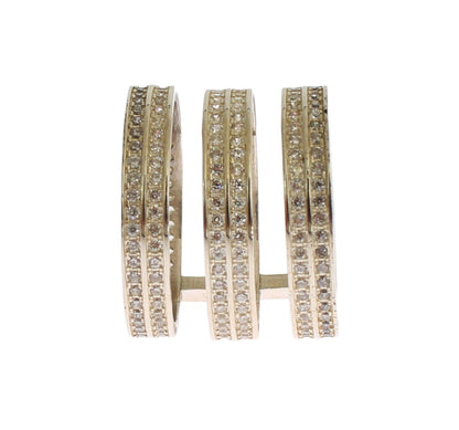 Nialaya authentieke damesring met heldere zirkonia van 925 sterling zilver