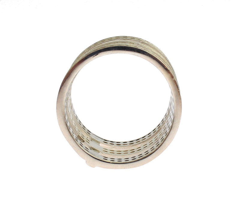 Bague authentique Nialaya en argent sterling 925 avec zircone cubique transparent pour femme