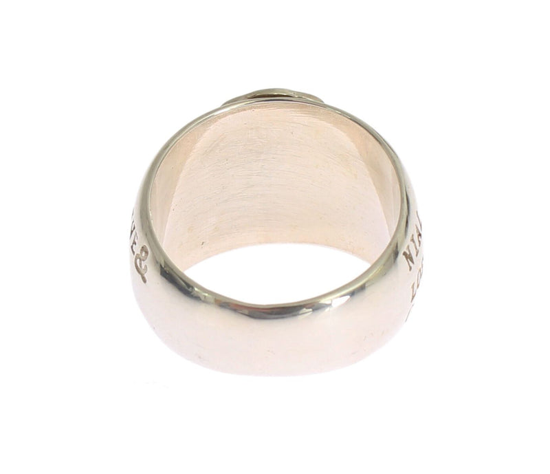 Bague femme Nialaya en argent sterling 925 avec croix
