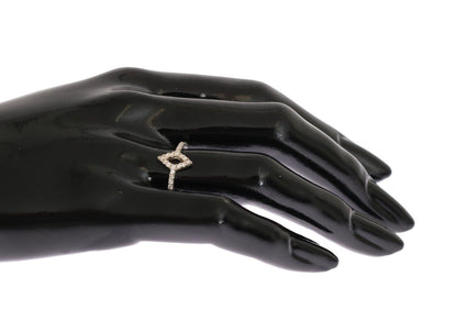 Bague Nialaya en argent 925 avec zircones cubiques transparents pour femme