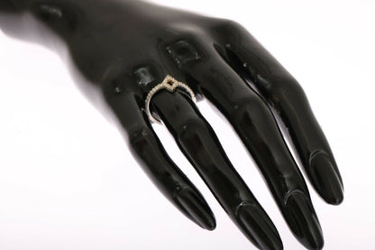 Bague Nialaya en argent 925 avec zircones cubiques transparents pour femme