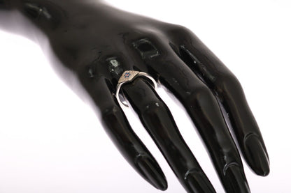 Nialaya Blue Red CZ 925 Zilveren Dames Heldere Ring