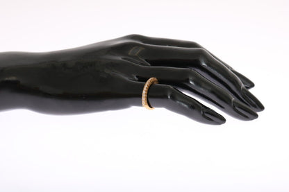 Nialaya Gold Authentieke Damesring met Heldere CZ Goud 925 Zilver