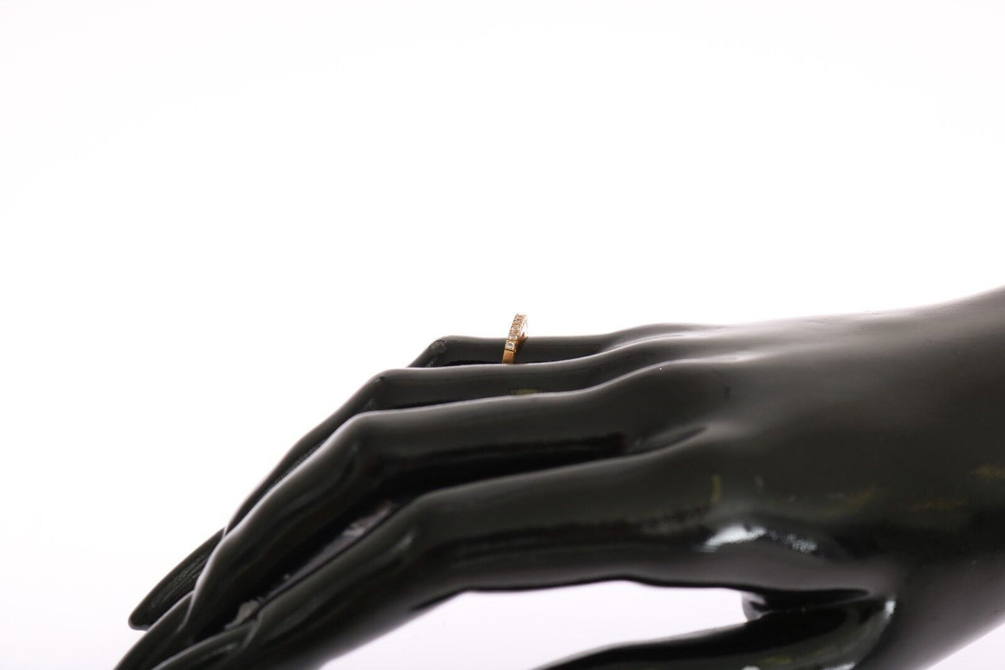 Nialaya Gold Authentieke Damesring met Heldere CZ Goud 925 Zilver