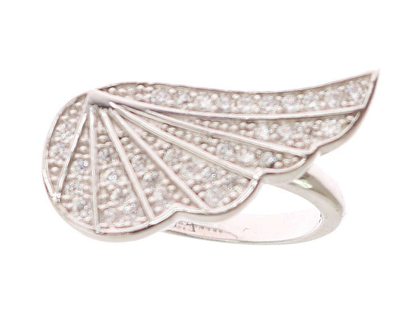 Bague Nialaya Silver pour femme en argent 925 avec zircone cubique transparent