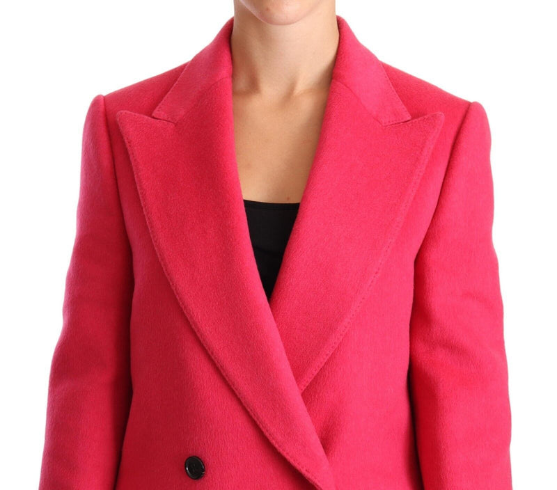Dolce &amp; Gabbana Trench-manteau rose à double boutonnage