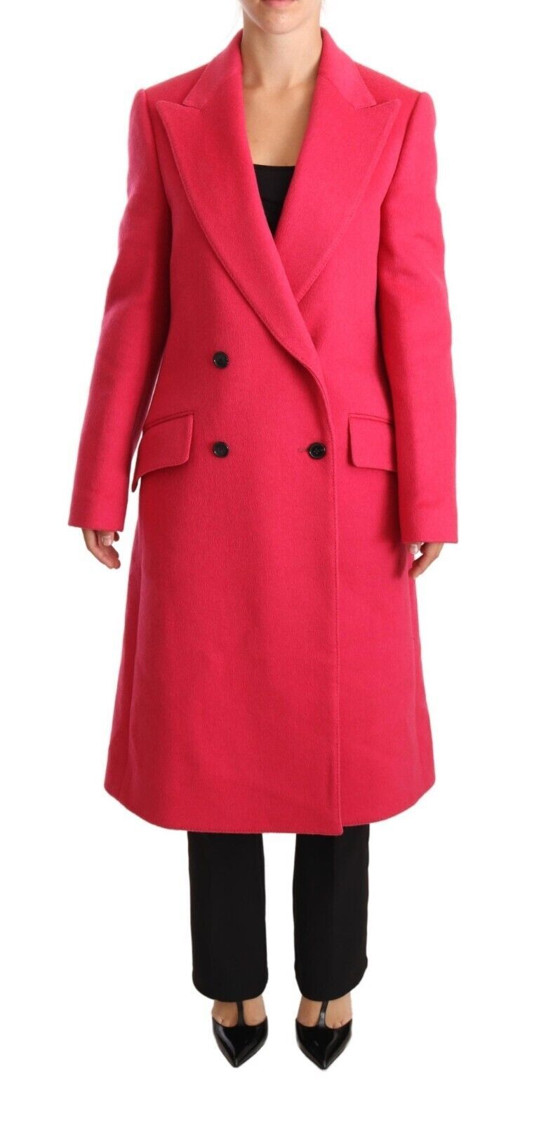 Dolce &amp; Gabbana Trench-manteau rose à double boutonnage