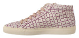 HIDE & JACK White Bordeaux Leather Casual Lace Up Sneakers