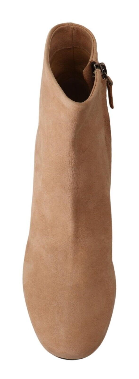 DEL CARLO Beige Suede Leather Mid Heels Pumps
