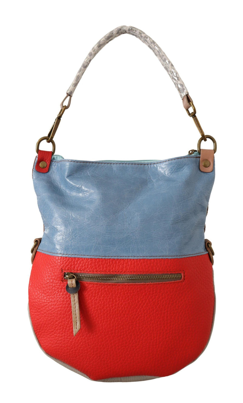 EBARRITO Multicolor Genuine Leather Shoulder Tote Handbag