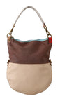 Sac à main fourre-tout en cuir véritable multicolore EBARRITO pour femme