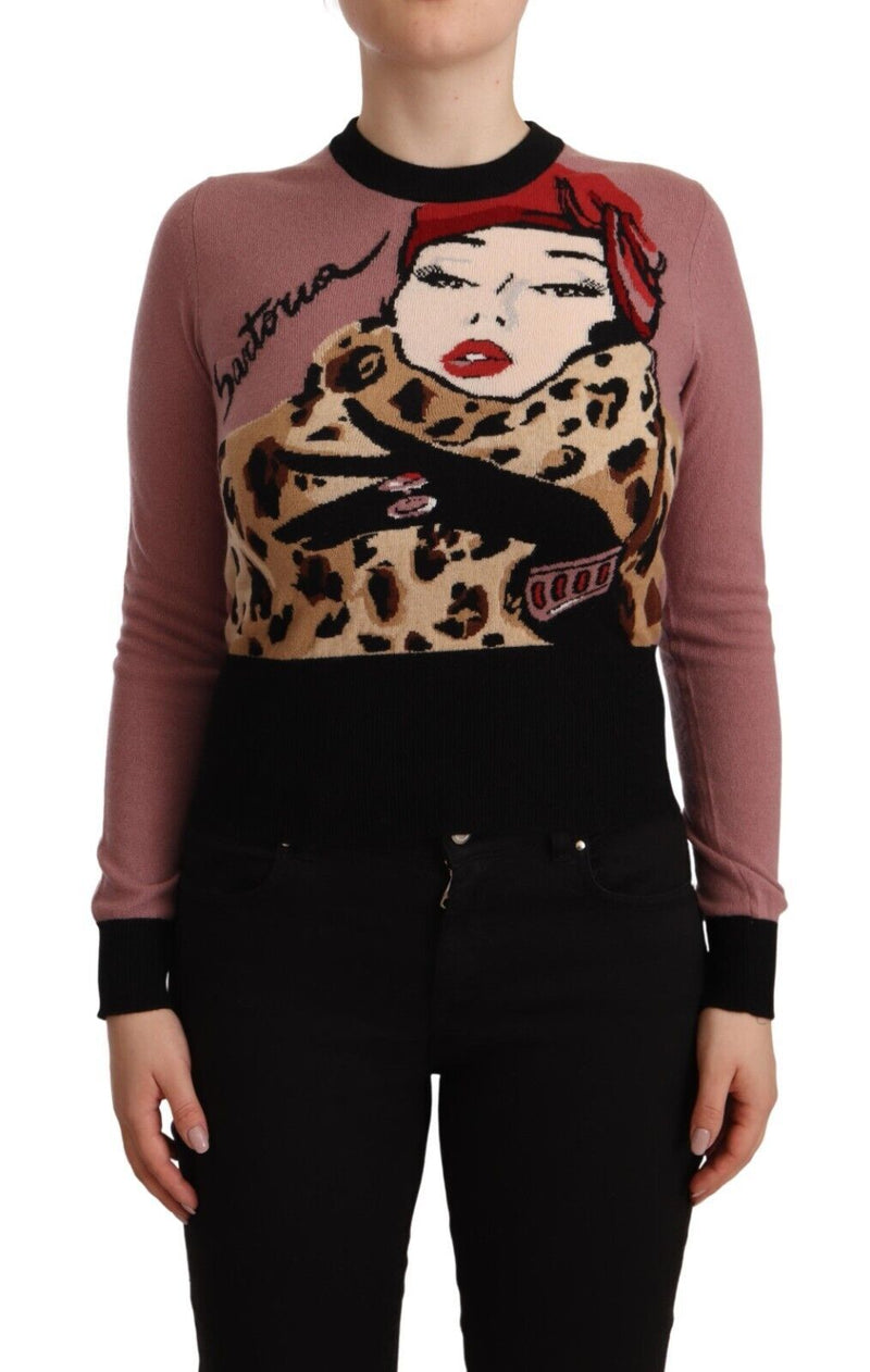Dolce & Gabbana Pull en Cachemire Rose Crewneck Sartoria